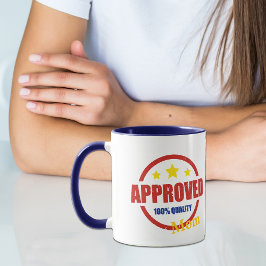 Taza Mamá aprobada con calidad retro