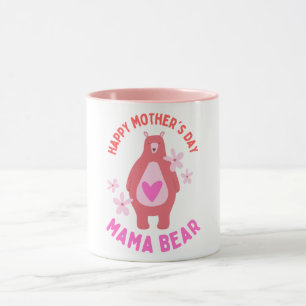 Taza Mama Bear Abrazando Día de la Madre De Cub