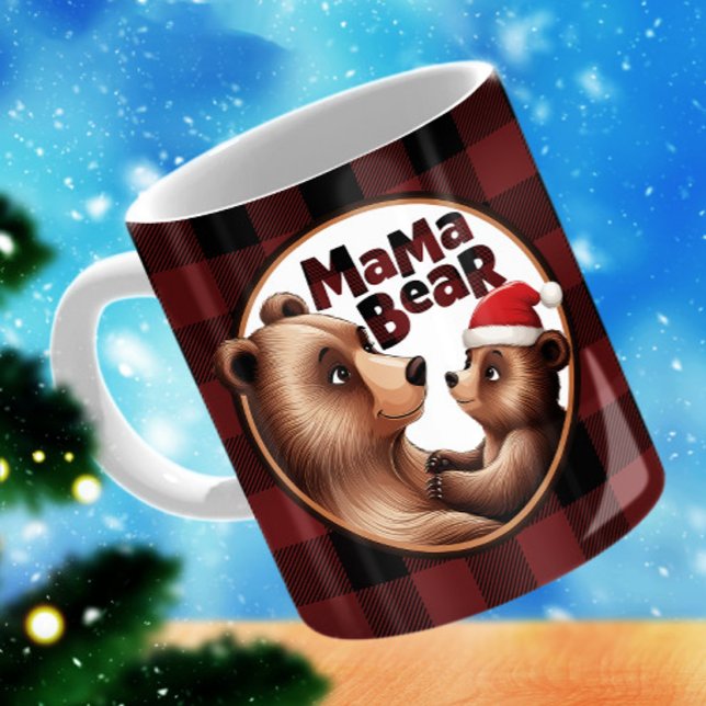Taza Mama Bear Bear Navidades De Oso - Mejor Regalo De  (Subido por el creador)