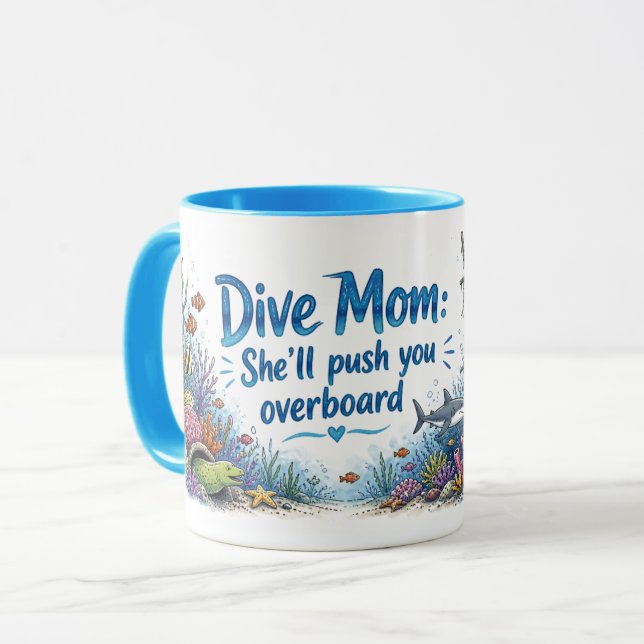 Taza Mamá Buceadora que Causa Revuelo (Anverso izquierdo)