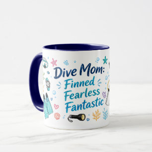 Taza Mamá Buceadora Que Causa un Impacto