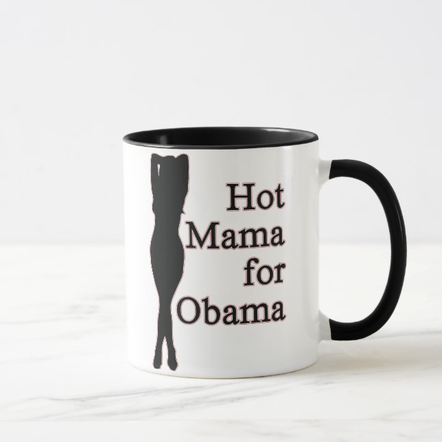 Taza mamá caliente para obama (Derecha)