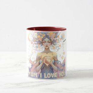 Taza Mamá celeste me encanta el Día de la Madre de las 