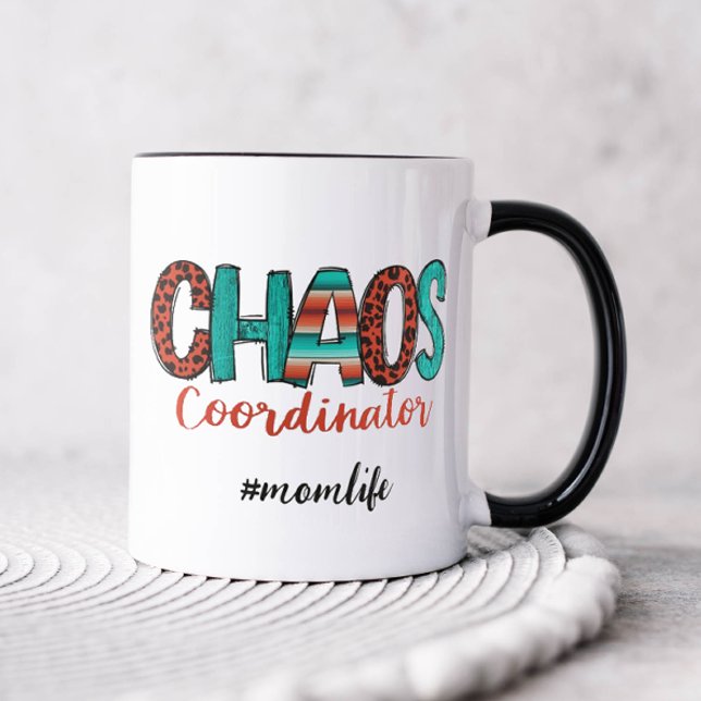 Taza Mamá Coordinadora de Caos (Chaos coordinator coffee mug for mom)