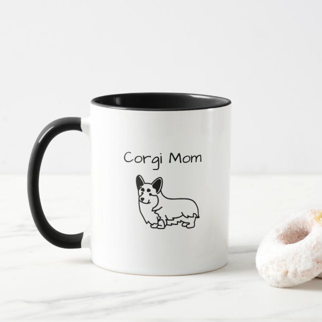 Taza Mamá Corgi (Con donut)