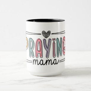 Taza Mamá Cristiana Inspiradora Orando