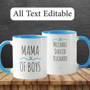 Taza Mama de Niños con Nombres Personalizados - Regalo 