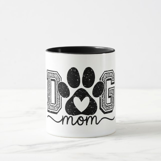 Taza Mamá de Perro Adorable (Centro)