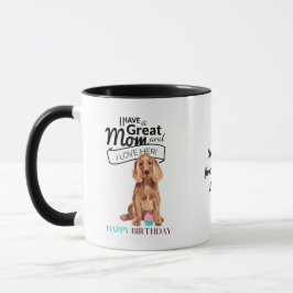 Taza MAMÁ DE PERRO ESPAÑOL DE MEJOR COCKER del mundo pe