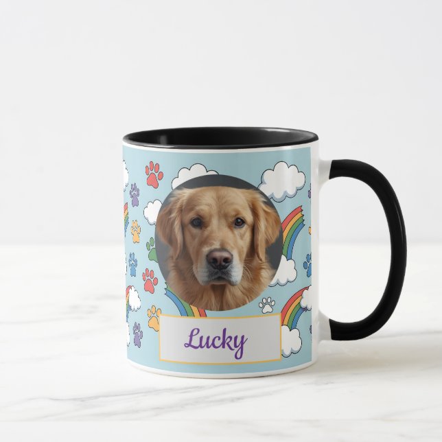 Taza Mamá de perro personalizado, papá de perro, regalo (Derecha)