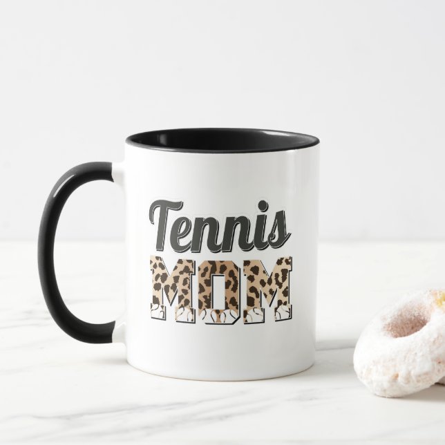 Taza Mamá de tenis leopardo (Con donut)