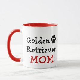 Taza Mamá del golden retriever de Pawprint