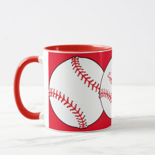 Taza Mamá del Softball Ringer Mug