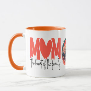Taza Mamá el corazón de la familia, regalo para mamá