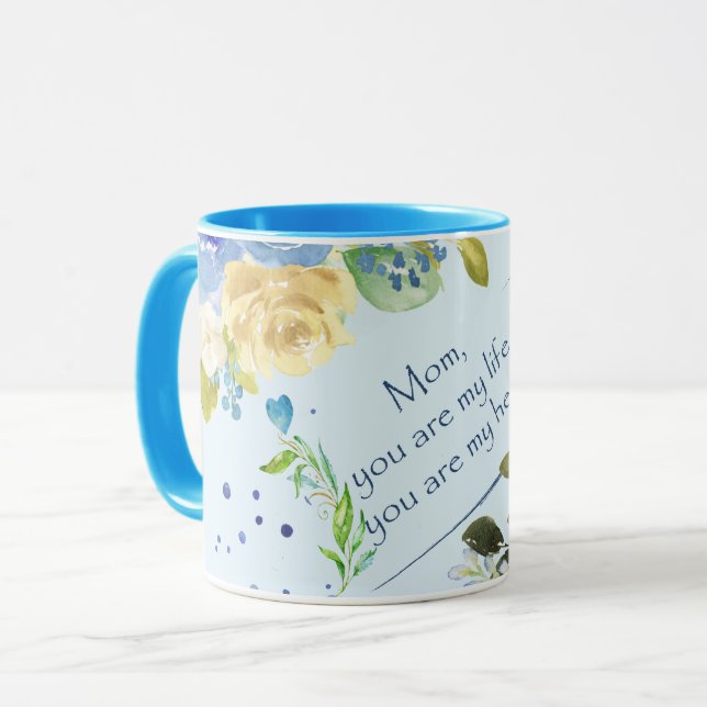 Taza Mamá, Eres Mi Corazón Mug (Anverso izquierdo)