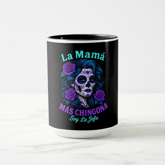 Taza Mamá española divertida (Centro)