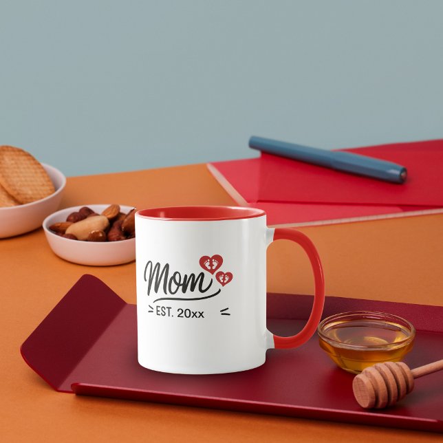 Taza Mamá Estableció El Día De Las Madres (Mom Established Mothers Day Mug)