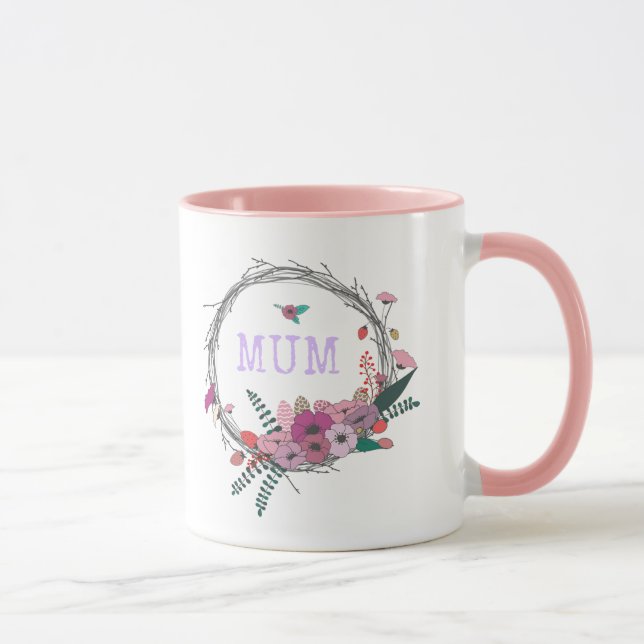 Taza Mamá floral Mug (Derecha)