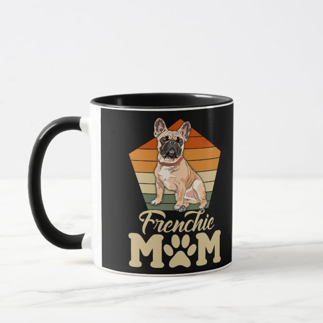 Taza Mamá francesa se burla del Bulldog francés por el  (Izquierda)