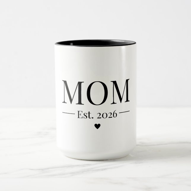 Taza Mamá Fundada 2026 (Centro)