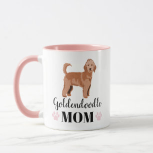 Taza Mamá Goldendoodle con foto personalizada