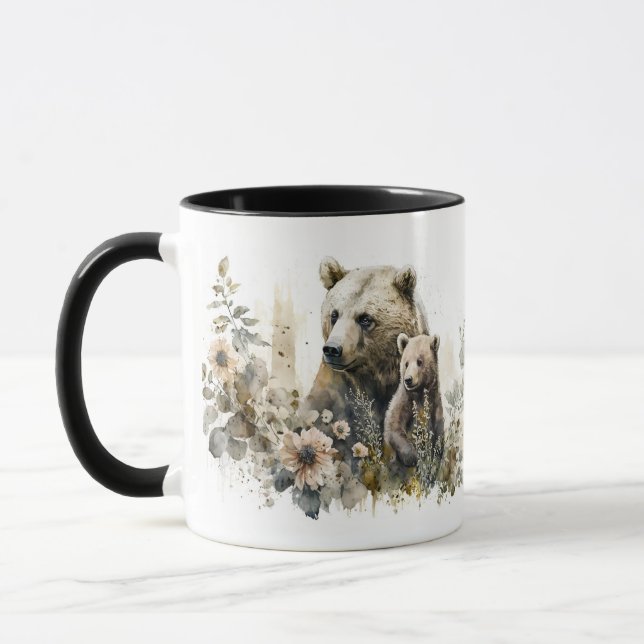 Taza Mamá Grizzly y Cachorro (Izquierda)