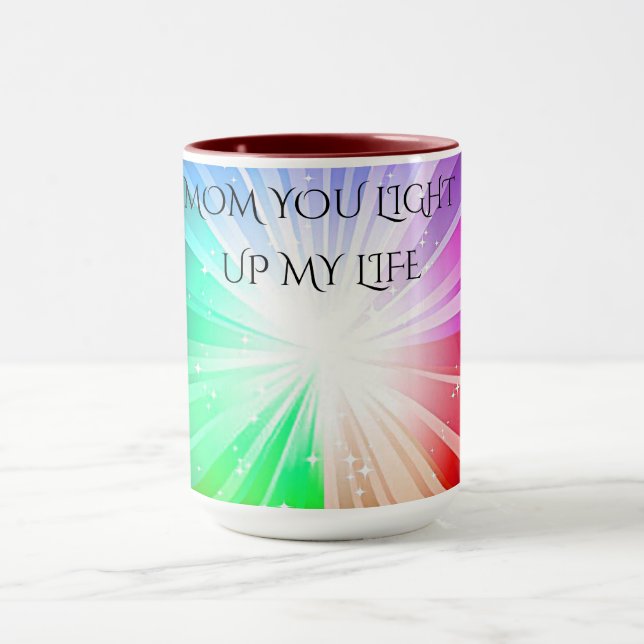 TAZA "MAMÁ, LEVANTAS MI VIDA" CAFÉ O TÉ MUG. (Centro)