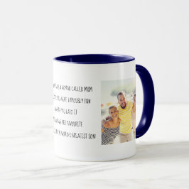 Taza Mamá Limerick del mayor hijo 2 del mundo