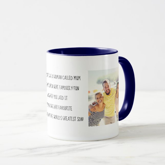 Taza Mamá Limerick del mayor hijo 2 del mundo (Anverso derecho)