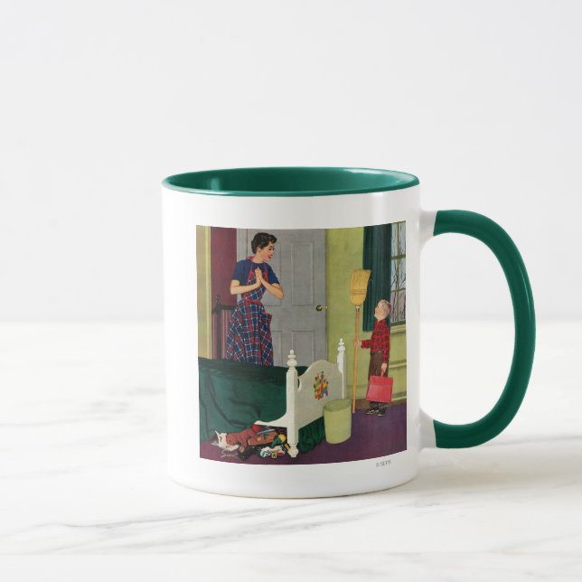 Taza ¡Mamá, limpié mi sitio! (Derecha)