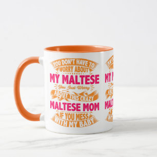Taza Mamá maltesa loca