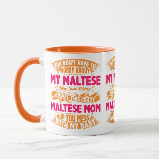 Taza Mamá maltesa loca (Izquierda)