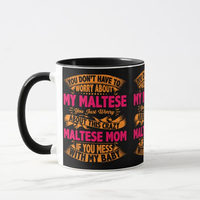 Taza Mamá maltesa loca (Izquierda)