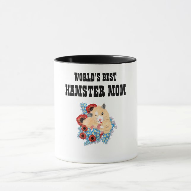 Taza MAMÁ mejor hámster del mundo - Cuta de miel dorada (Centro)