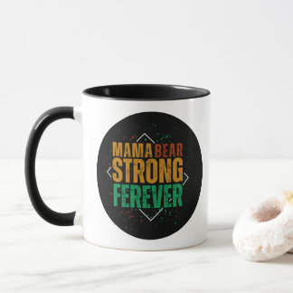 Taza Mamá Osa Colorida Fuerte Por Siempre