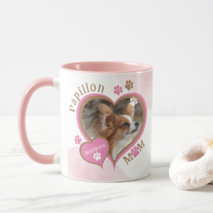 Taza Mamá Papillon Personalizada con Foto y Nombre del