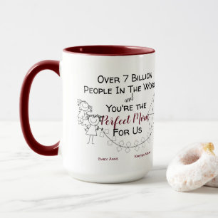 Taza Mamá Perfecta Para Mí - 2 chicas