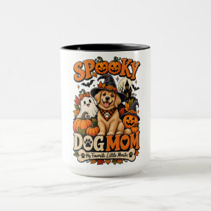 Taza Mamá Perro Espeluznante Halloween Perrito Esquelet