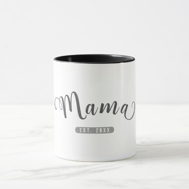 Taza MAMA Piel Gris Este. Gráfico establecido (Centro)