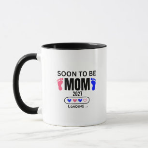 Taza Mamá Pronto 2027 Cargando, fiesta de bebé