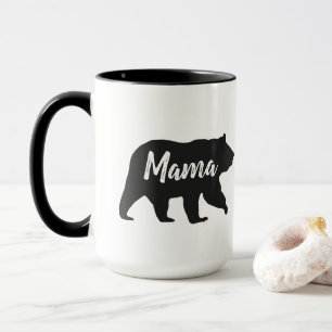 Taza Mamá rústica lleva simple tazón de café blanco