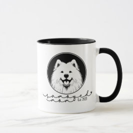 Taza Mamá Samoyed Personalizada Establecida Arte Pop Sa