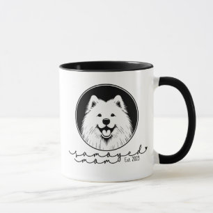 Taza Mamá Samoyed Personalizada Establecida Arte Pop Sa