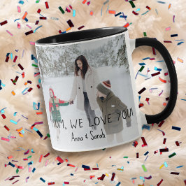 Taza Mamá te queremos Personalizado Photo Mug