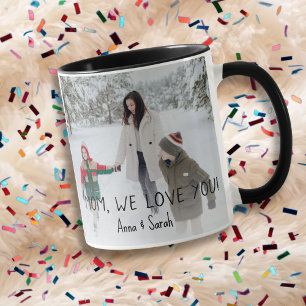 Taza Mamá te queremos Personalizado Photo Mug