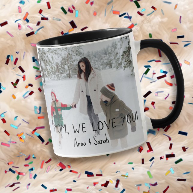 Taza Mamá te queremos Personalizado Photo Mug (Subido por el creador)