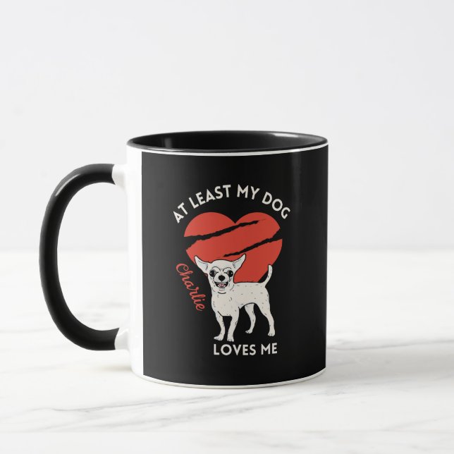 Taza Mamá y papi perro Personalizado Mug (Izquierda)
