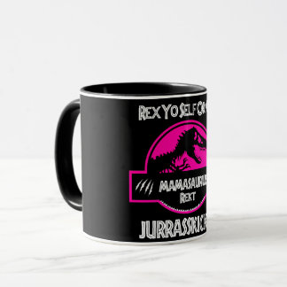 Taza Mamasaurio Rekt Café para mamá dinosaurio