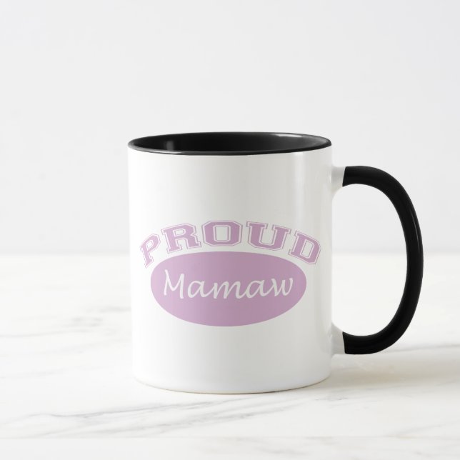 Taza Mamaw orgulloso (rosa) (Derecha)