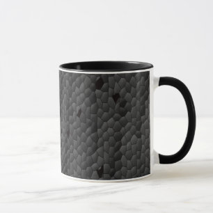 Taza Mamba negra ilustrada, arte